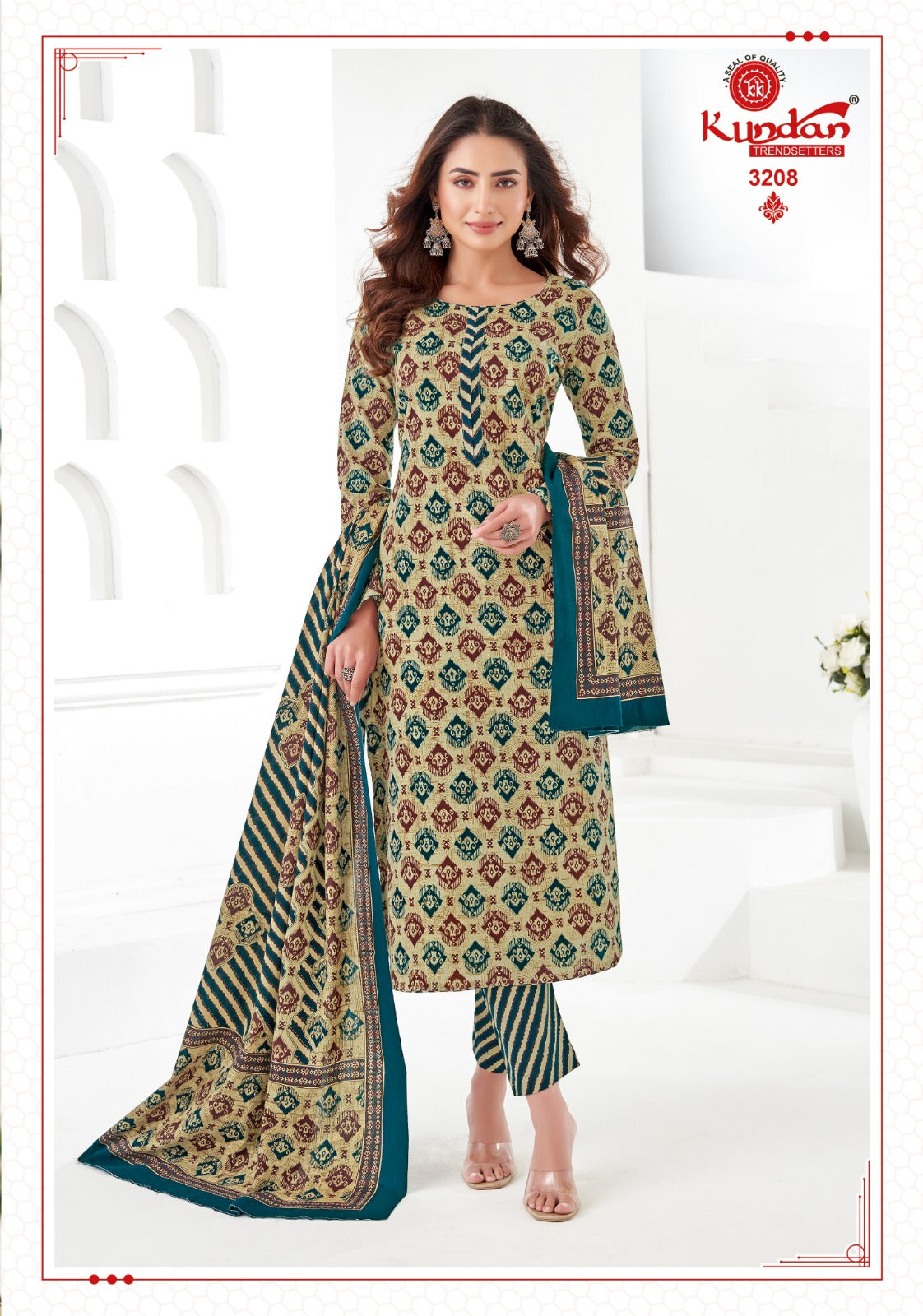 K4U Vol 32 Kundan Cotton Dress Material Wholesaler India
