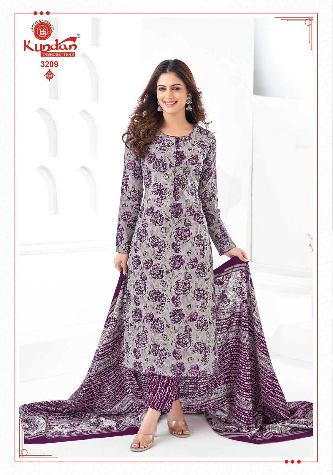 K4U Vol 32 Kundan Cotton Dress Material Wholesaler India