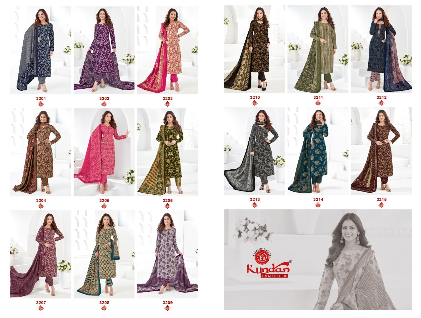 K4U Vol 32 Kundan Cotton Dress Material Wholesaler India