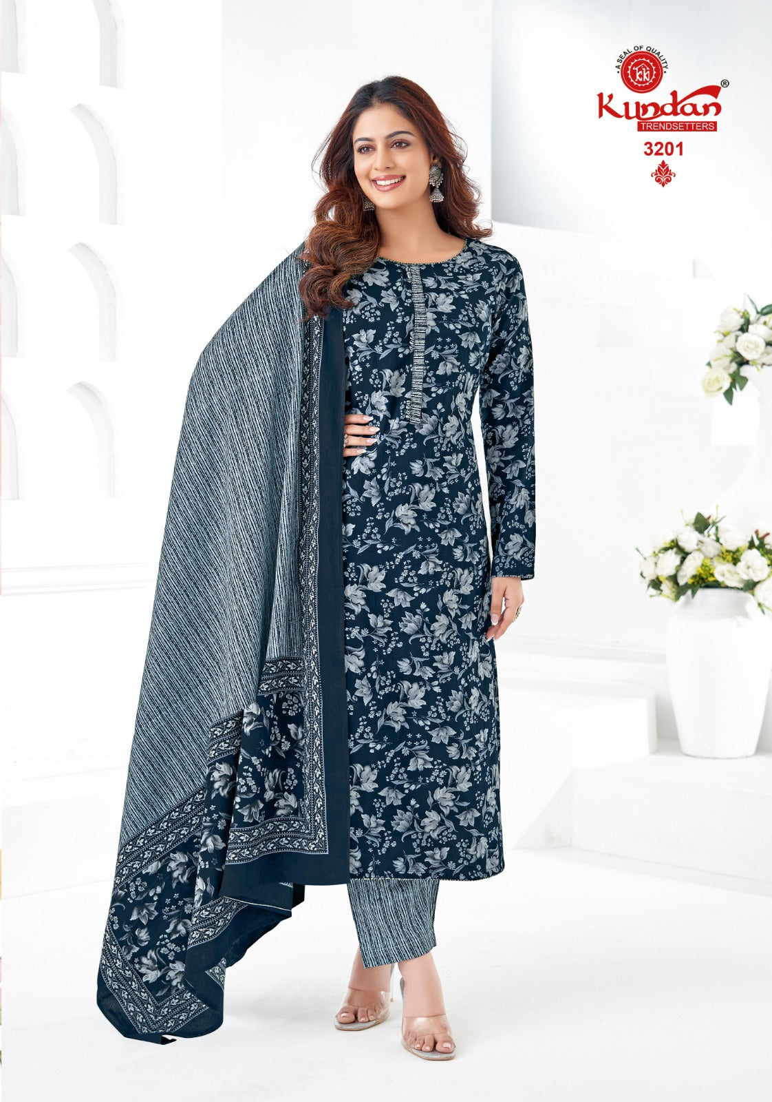 K4U Vol 32 Kundan Cotton Dress Material Wholesaler India