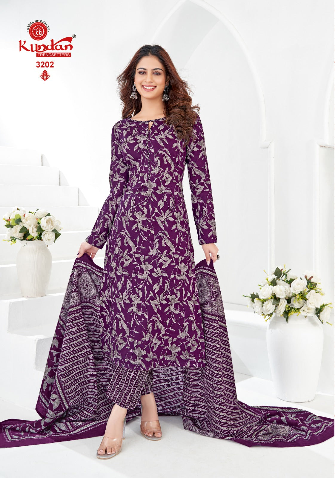 K4U Vol 32 Kundan Cotton Dress Material Wholesaler India