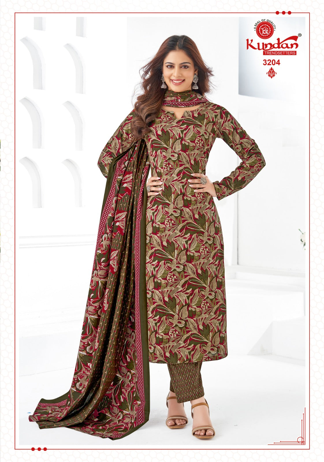 K4U Vol 32 Kundan Cotton Dress Material Wholesaler India