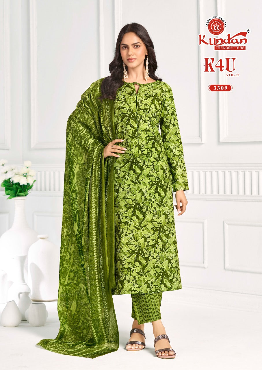 K4U Vol 33 Kundan Pure Cotton Readymade Cotton Pant Suits Manufacturer