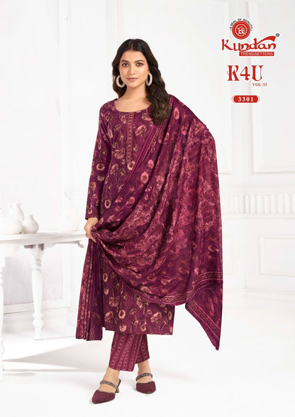 K4U Vol 33 Kundan Pure Cotton Readymade Cotton Pant Suits Manufacturer