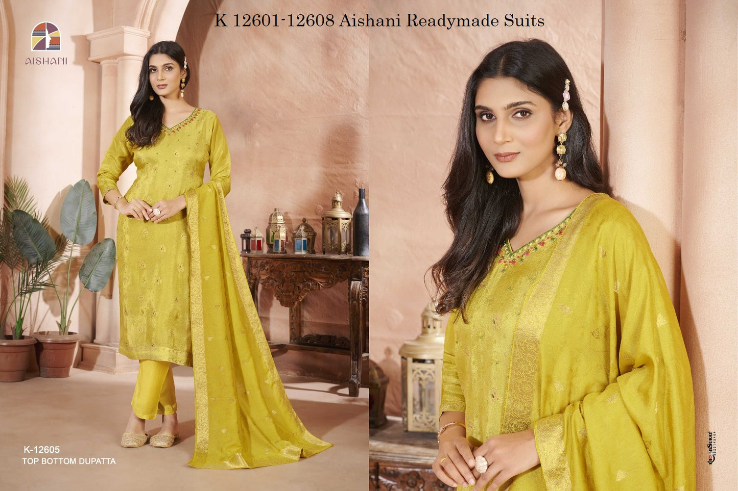 K 12601-12608 Aishani Pure Readymade Suits Manufacturer India