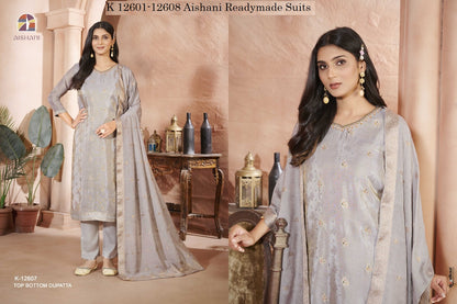 K 12601-12608 Aishani Pure Readymade Suits Manufacturer India