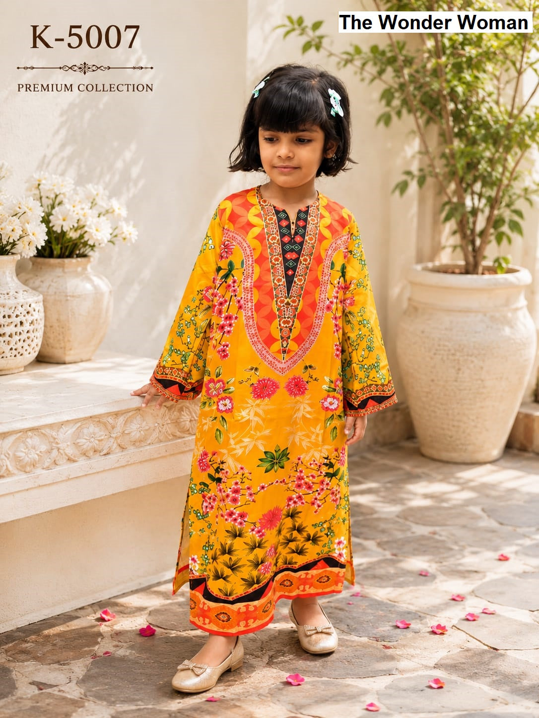 K 5003 To 5008 The Wonder Woman Mal Satin Girls Kaftan Manufacturer Gujarat