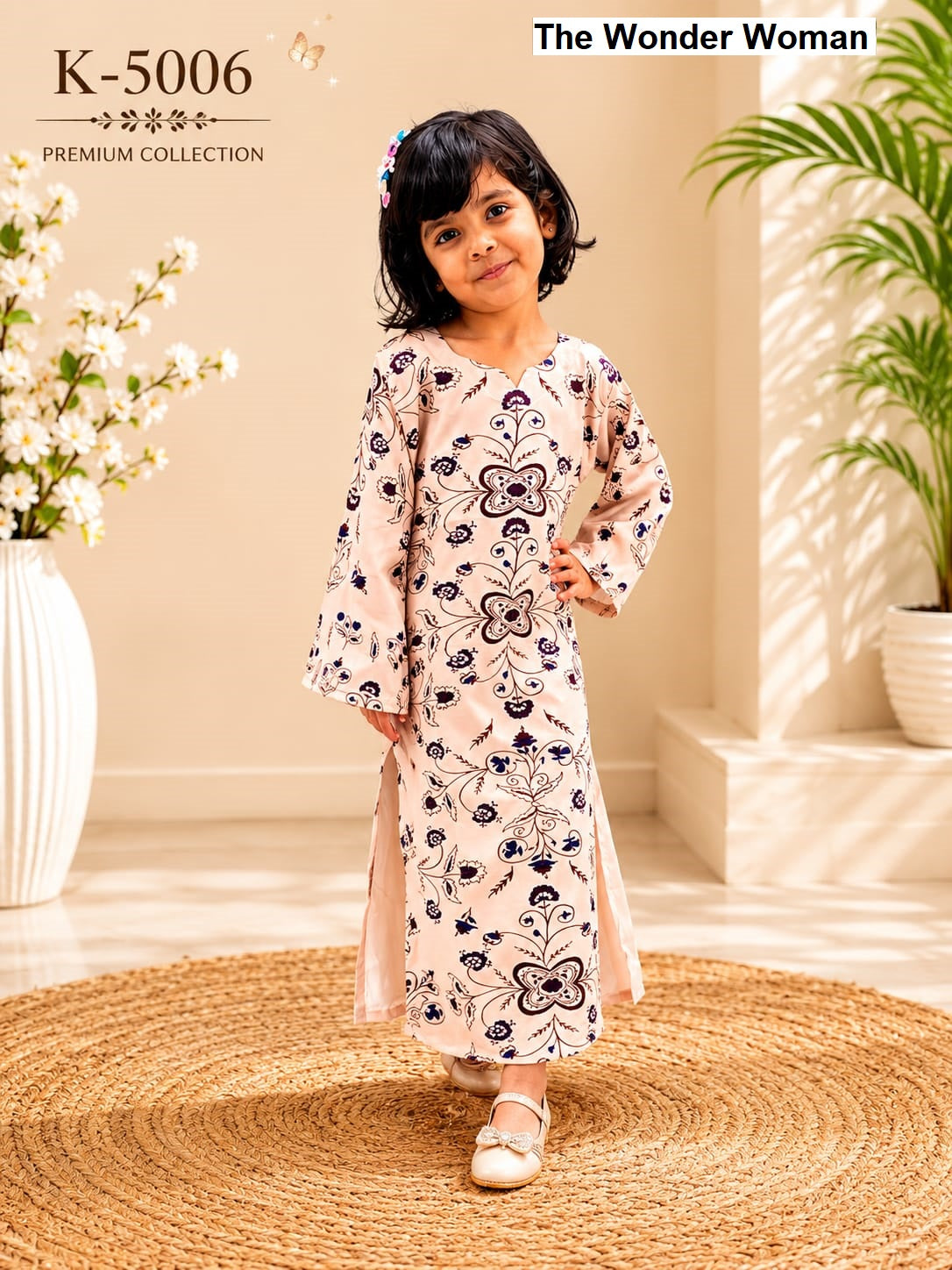 K 5003 To 5008 The Wonder Woman Mal Satin Girls Kaftan Manufacturer Gujarat
