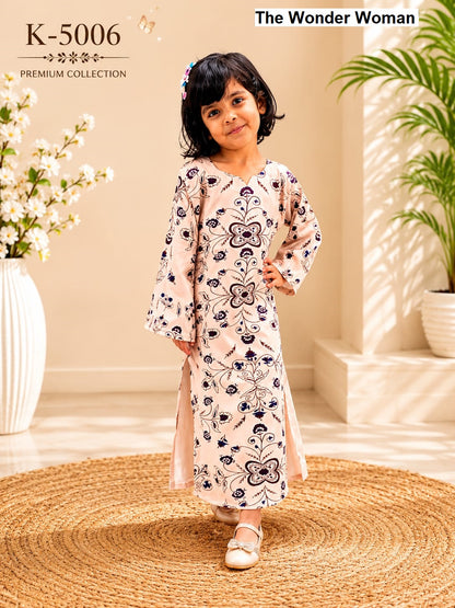 K 5003 To 5008 The Wonder Woman Mal Satin Girls Kaftan Manufacturer Gujarat
