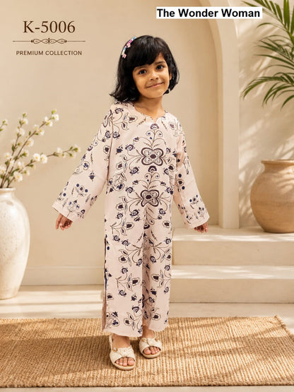 K 5003 To 5008 The Wonder Woman Mal Satin Girls Kaftan Manufacturer Gujarat