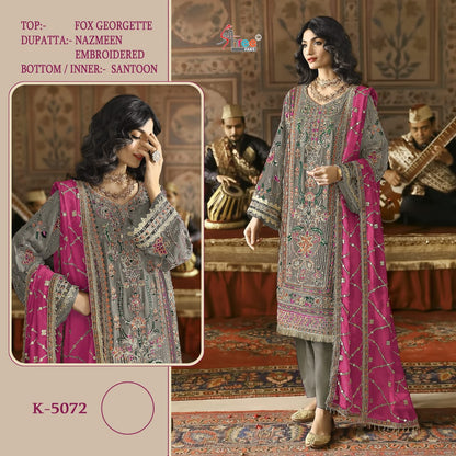 K 5072 Shree Fabs Silk Georgette Pakistani Salwar Suits Manufacturer