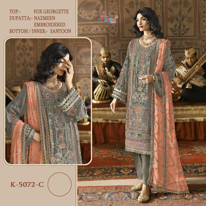 K 5072 Shree Fabs Silk Georgette Pakistani Salwar Suits Manufacturer