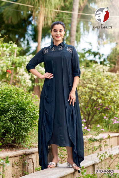 K 5105 Af Chinon One Piece Dress Manufacturer Gujarat