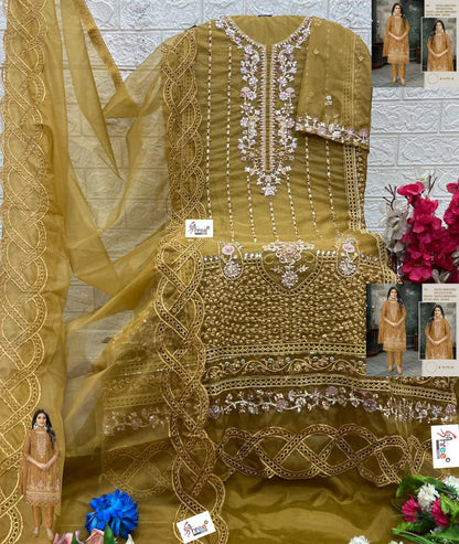 K 5175 Shree Fabs Organza Pakistani Salwar Suits Wholesale