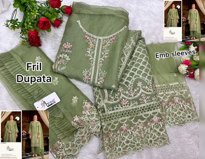 K 5195 Efgh Shree Fabs Organza Pakistani Salwar Suits Supplier India