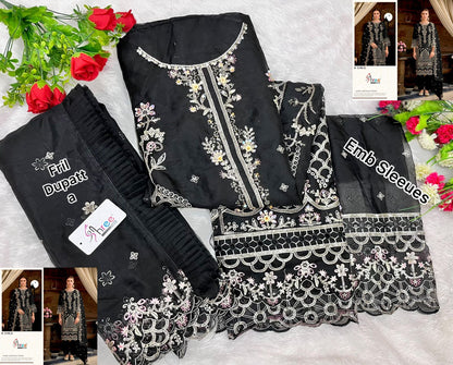 K 5195 Efgh Shree Fabs Organza Pakistani Salwar Suits Supplier India