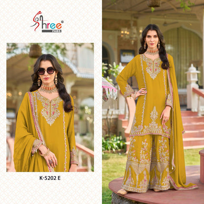 K 5202 Defg Shree Fabs Chinon Pakistani Salwar Suits Wholesale