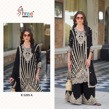 K 5205 Abc Shree Fabs Chinon Pakistani Readymade Suits Wholesale