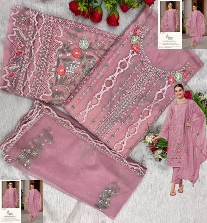 K 5206 Shree Fabs Organza Pakistani Salwar Suits Wholesale Price