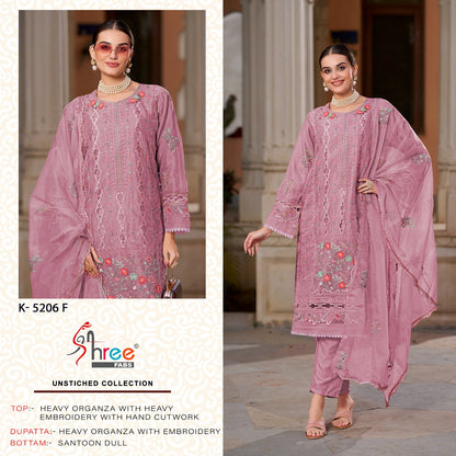 K 5206 Shree Fabs Organza Pakistani Salwar Suits Wholesale Price