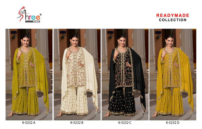 K 5232 Shree Fabs Chinon Pakistani Readymade Suits Manufacturer Gujarat