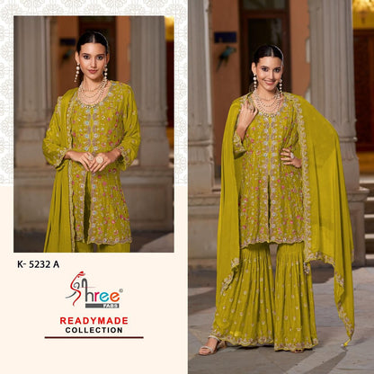 K 5232 Shree Fabs Chinon Pakistani Readymade Suits Manufacturer Gujarat