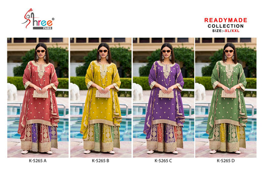 K 5265 Shree Fabs Chinon Pakistani Readymade Suits Wholesale
