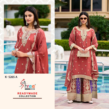 K 5265 Shree Fabs Chinon Pakistani Readymade Suits Wholesale
