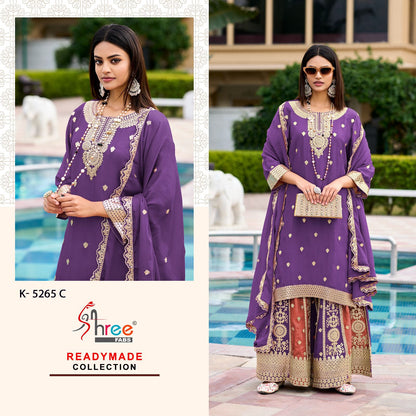 K 5265 Shree Fabs Chinon Pakistani Readymade Suits Wholesale