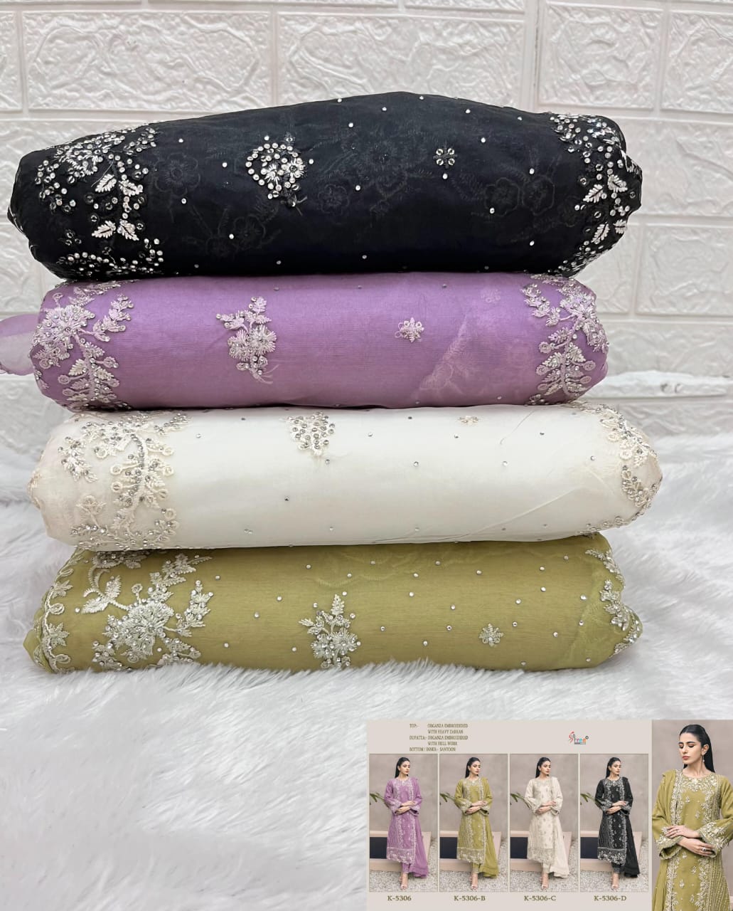 K 5306 Shree Fabs Organza Pakistani Salwar Suits Supplier Ahmedabad