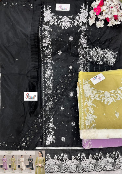 K 5306 Shree Fabs Organza Pakistani Salwar Suits Supplier Ahmedabad