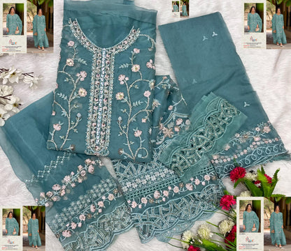K 5390 Efgh Shree Fabs Organza Pakistani Salwar Suits Wholesale Price
