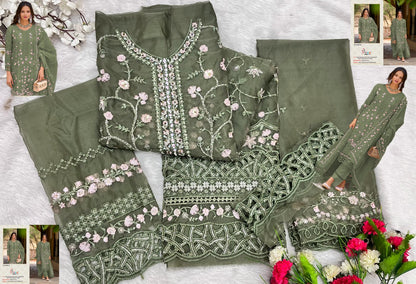 K 5390 Shree Fabs Organza Pakistani Salwar Suits Wholesaler Ahmedabad