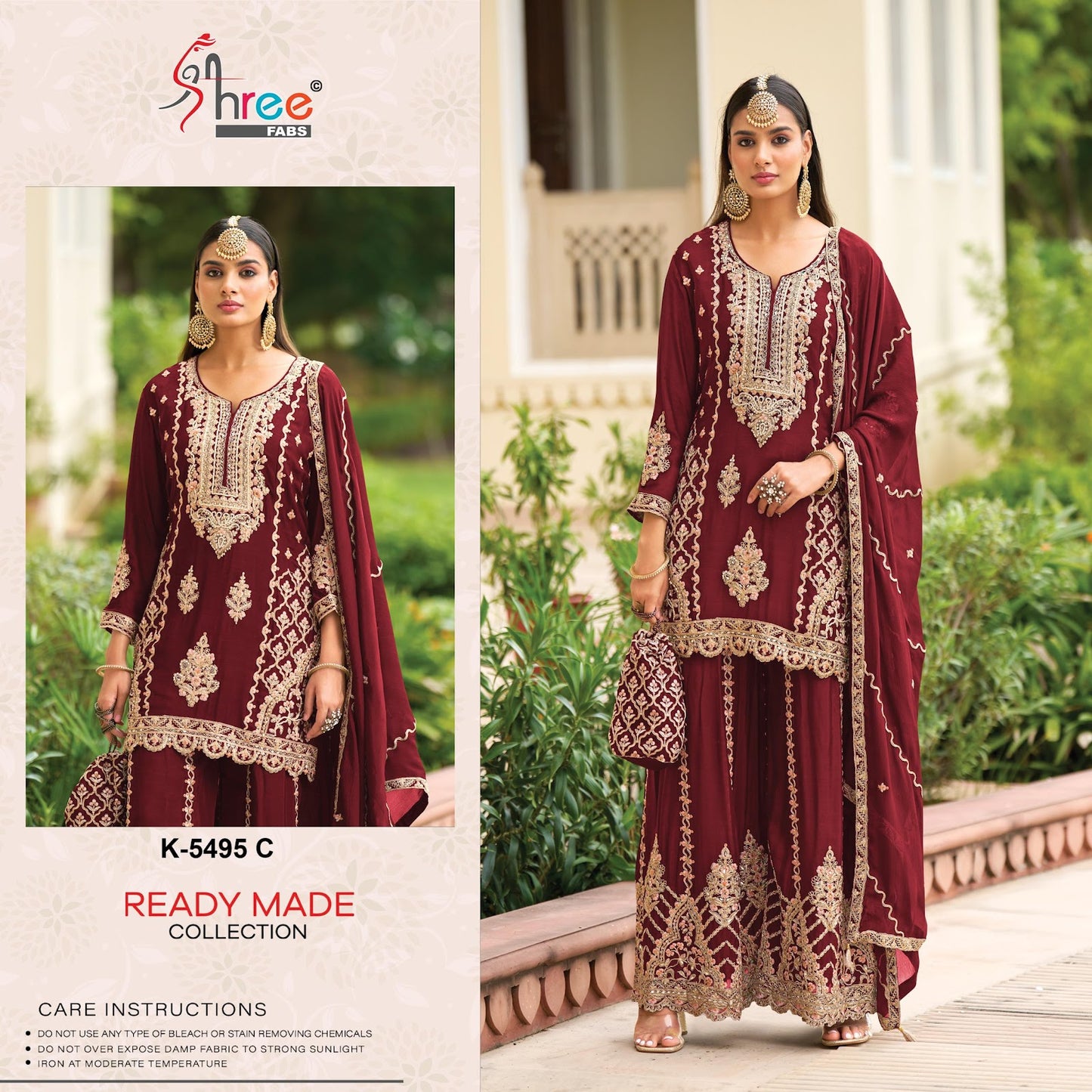 K 5495 Shree Fabs Airtex Pakistani Readymade Suits Exporter India
