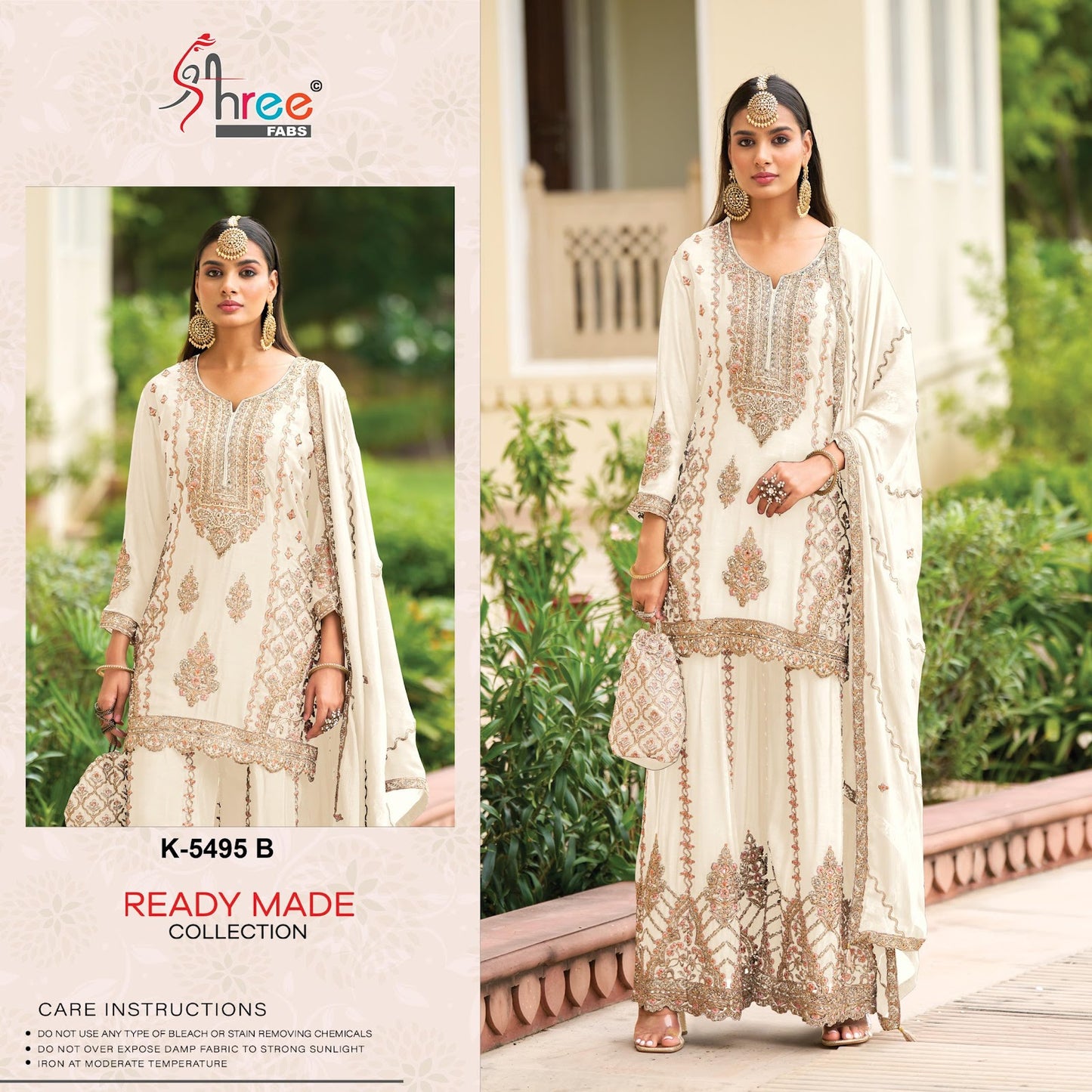 K 5495 Shree Fabs Airtex Pakistani Readymade Suits Exporter India