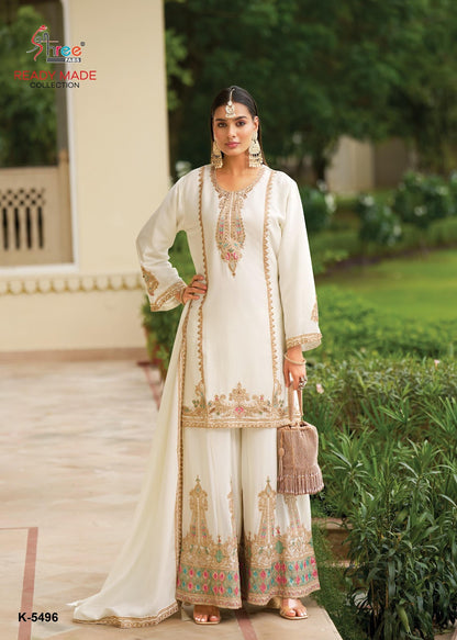 K 5496 Shree Fabs Airtex Pakistani Readymade Suits Supplier Gujarat