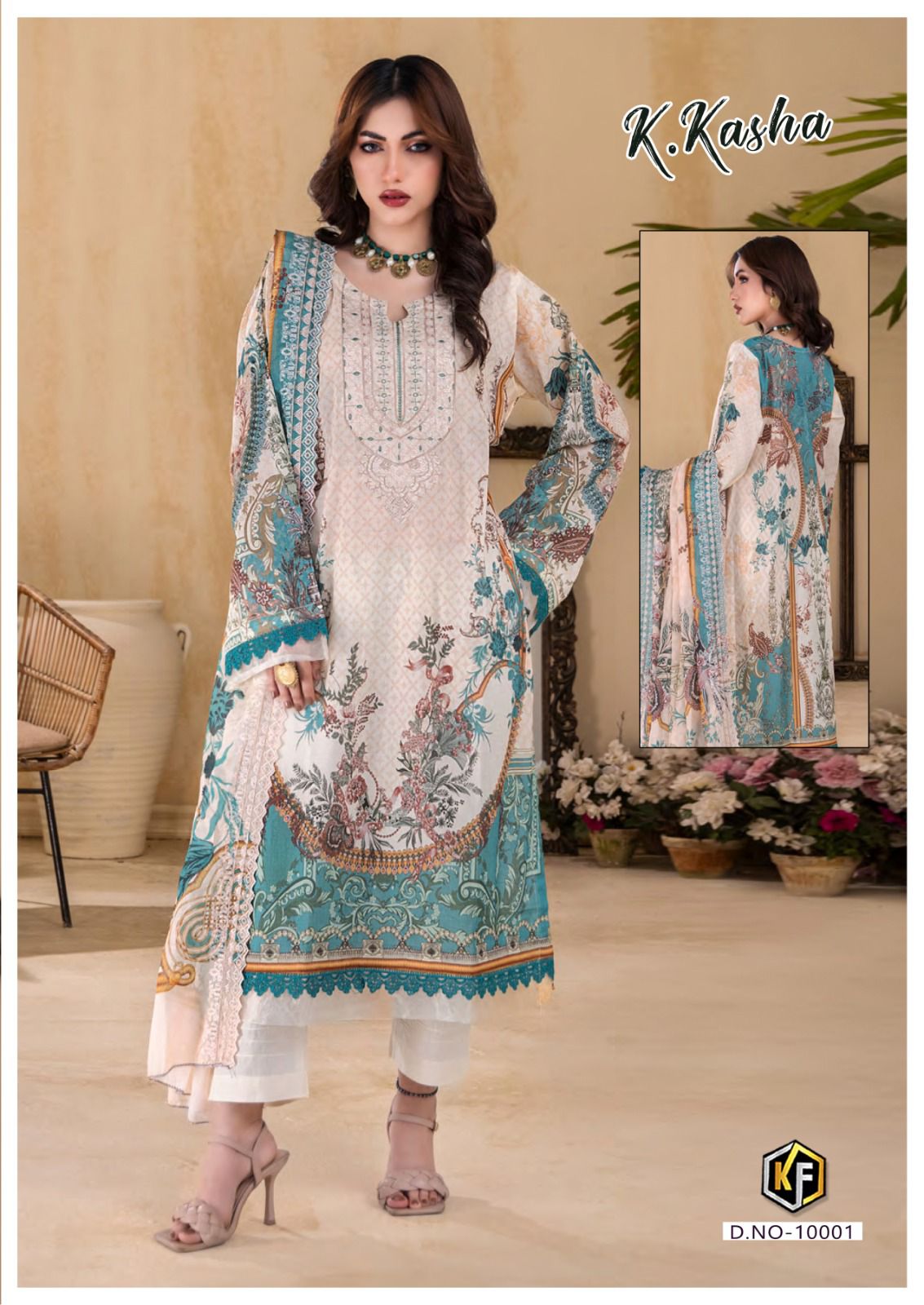K Kasha Vol 10 Keval Fab Lawn Cotton Karachi Salwar Suits Wholesale Price