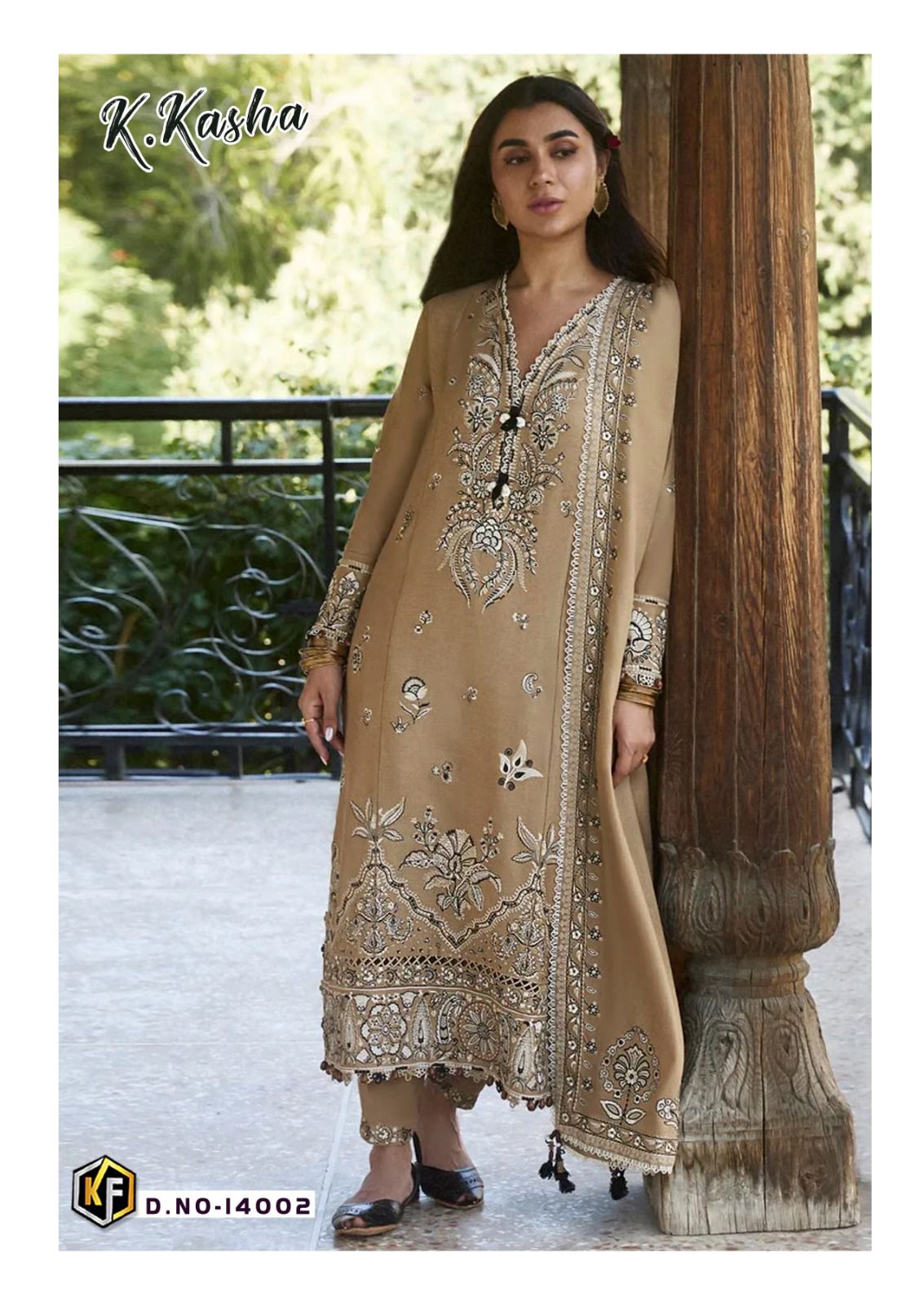 K Kasha Vol 14 Heavy Cotton Luxury Collection Keval Fab Karachi Salwar Suits Manufacturer Gujarat