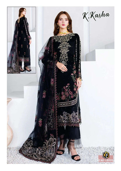 K Kasha Vol 19 Keval Fab Cotton Karachi Readymade Suits Exporter