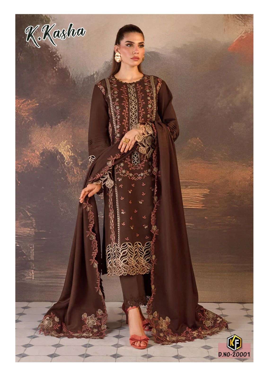 K Kasha Vol 20 Keval Fab Cotton Karachi Readymade Suits Wholesaler Gujarat