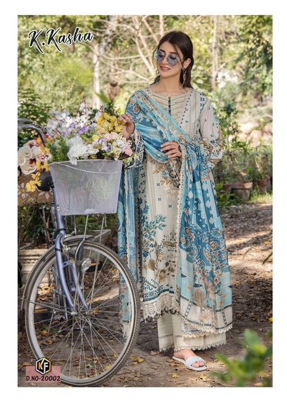 K Kasha Vol 20 Keval Fab Cotton Karachi Readymade Suits Wholesaler Gujarat