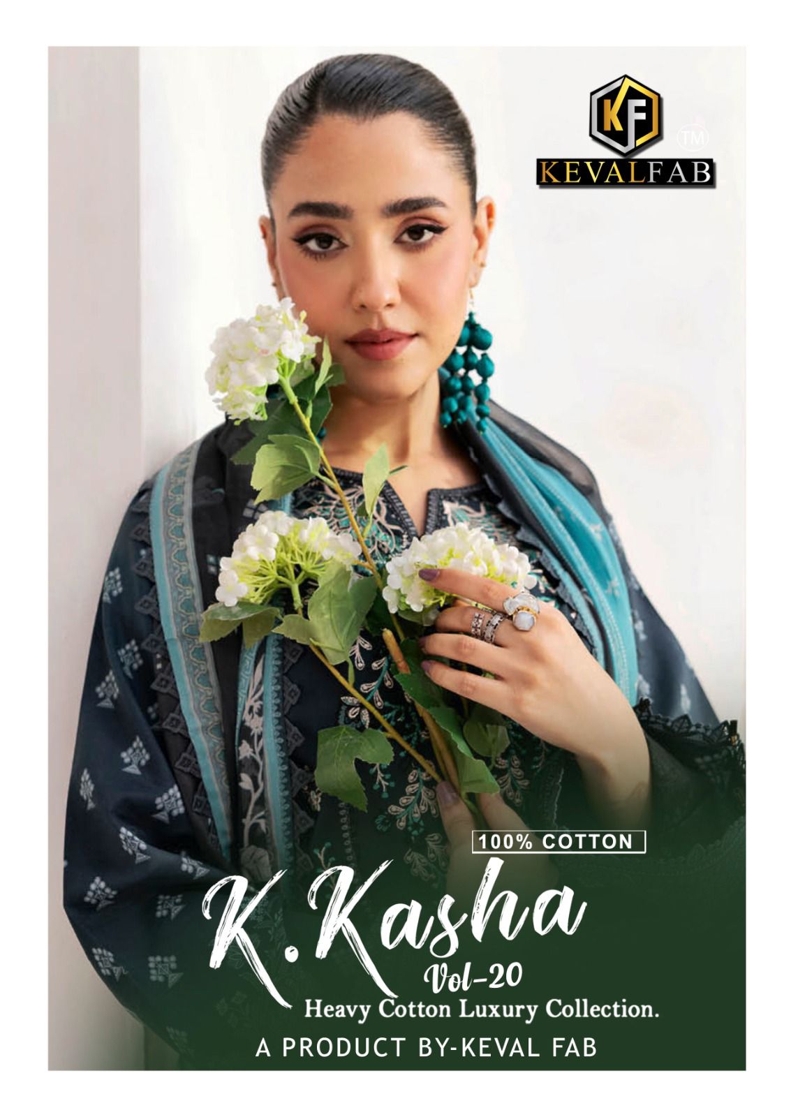 K Kasha Vol 20 Keval Fab Cotton Karachi Salwar Suits Wholesale Price
