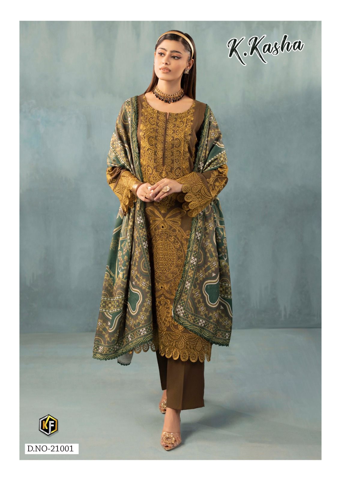 K Kasha Vol 21 Keval Fab Cotton Karachi Salwar Suits Wholesaler Ahmedabad