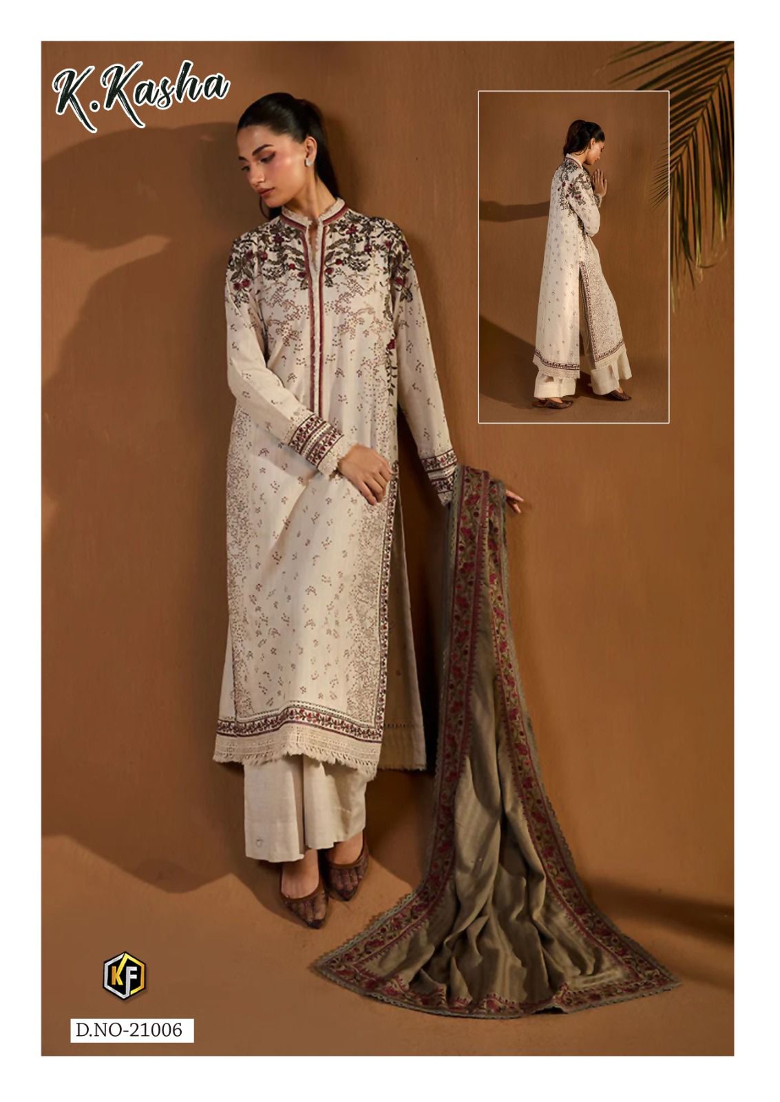 K Kasha Vol 21 Keval Fab Cotton Karachi Salwar Suits Wholesaler Ahmedabad