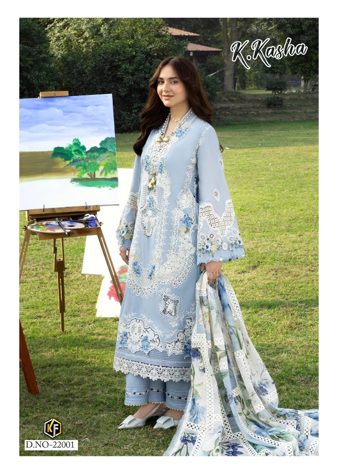 K Kasha Vol 22 Keval Fab Mix Cotton Karachi Salwar Suits Wholesale Price