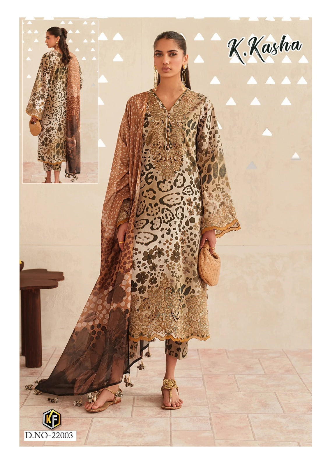 K Kasha Vol 22 Keval Fab Mix Cotton Karachi Salwar Suits Wholesale Price