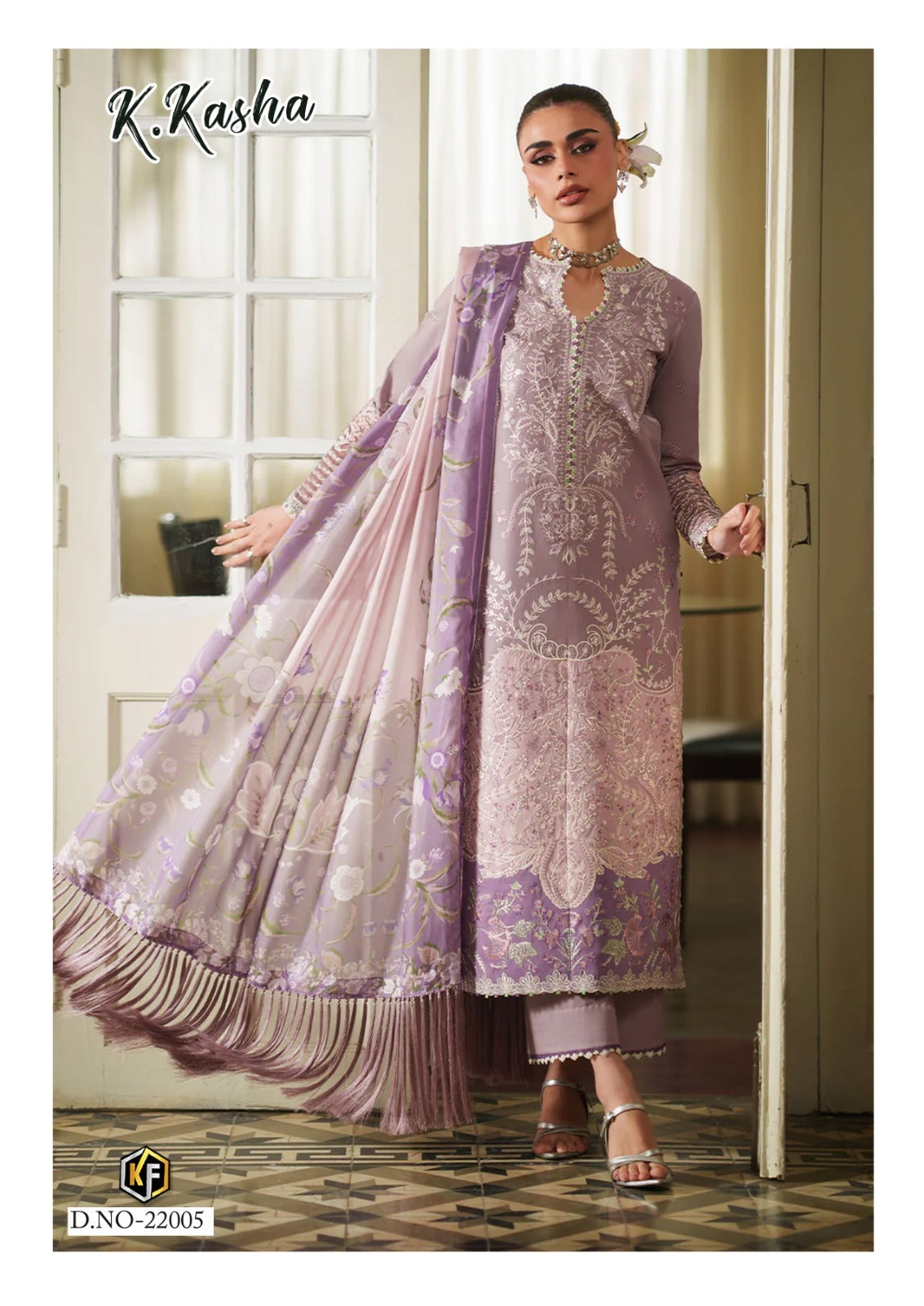 K Kasha Vol 22 Keval Fab Mix Cotton Karachi Salwar Suits Wholesale Price