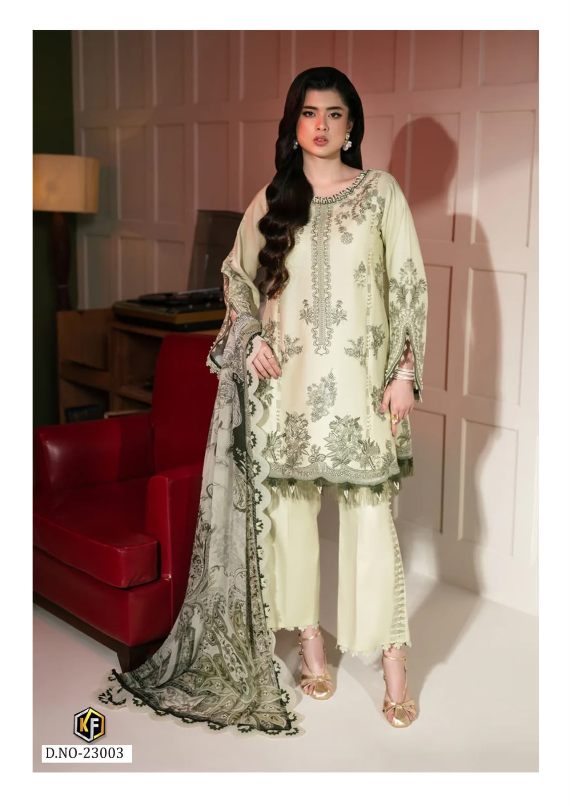 K Kasha Vol 23 Keval Fab Mix Cotton Karachi Salwar Suits Manufacturer Ahmedabad