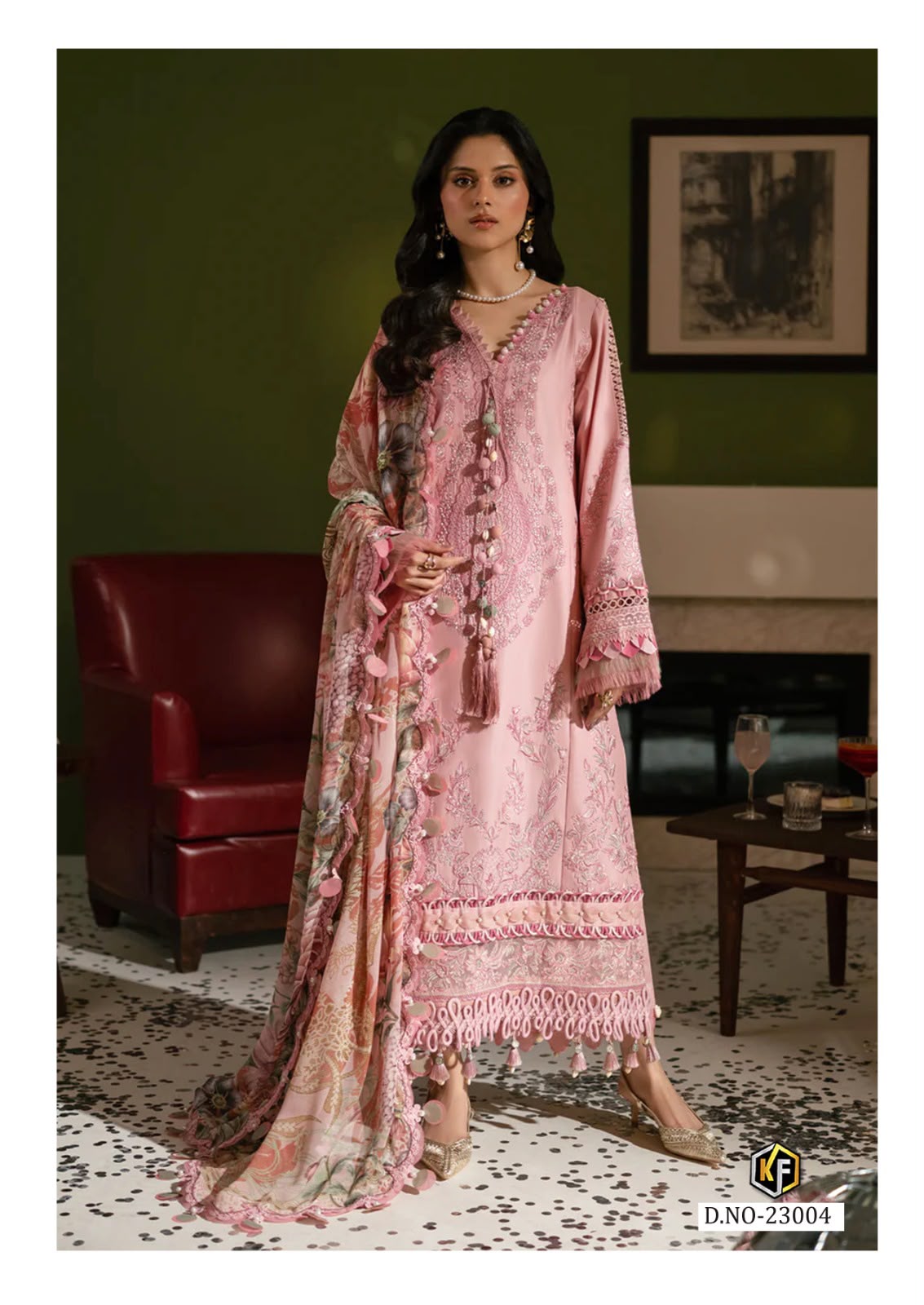 K Kasha Vol 23 Keval Fab Mix Cotton Karachi Salwar Suits Manufacturer Ahmedabad