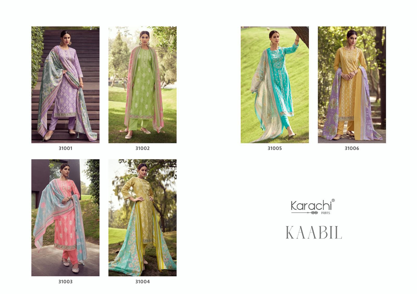 Kaabil-New Karachi Prints Cambric Pant Style Suits